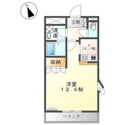 コンチェルト笠岡Dの物件間取画像